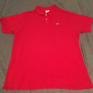 Lacoste Red Large Polo Shirt